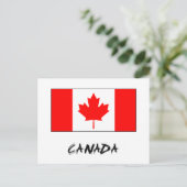 Carte Postale Drapeau du Canada (Debout devant)