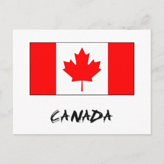 Carte Postale Drapeau du Canada (Devant)