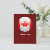 Carte Postale Drapeau du Canada (Debout devant)