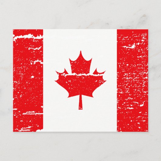 CARTE POSTALE DRAPEAU DU CANADA (Devant)