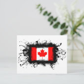 Carte Postale Drapeau du Canada (Debout devant)