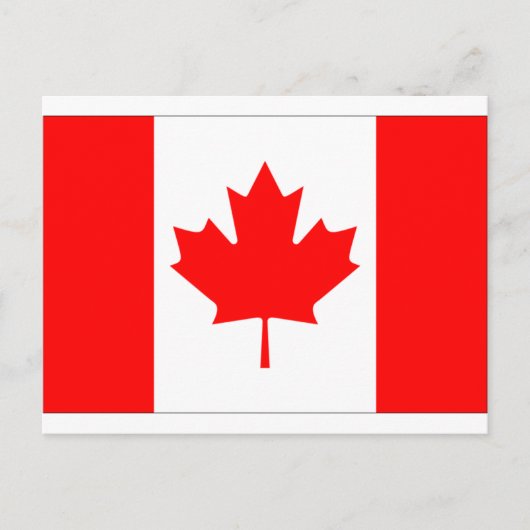 Carte Postale Drapeau du Canada (Devant)