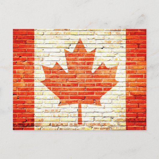Carte Postale Drapeau du Canada (Devant)