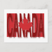 Carte Postale Drapeau du Canada (Devant)