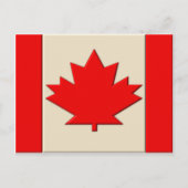Carte Postale Drapeau du Canada (Devant)