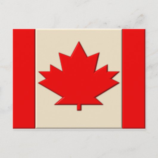 Carte Postale Drapeau du Canada (Devant)