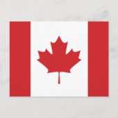 Carte Postale Drapeau du Canada (Devant)