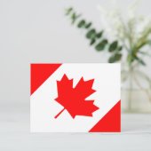 Carte Postale Drapeau du Canada (Debout devant)