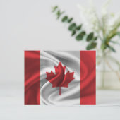 Carte Postale Drapeau du Canada (Debout devant)
