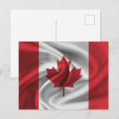 Carte Postale Drapeau du Canada (Devant / Derrière)