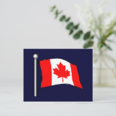 Carte Postale Drapeau du Canada (Debout devant)