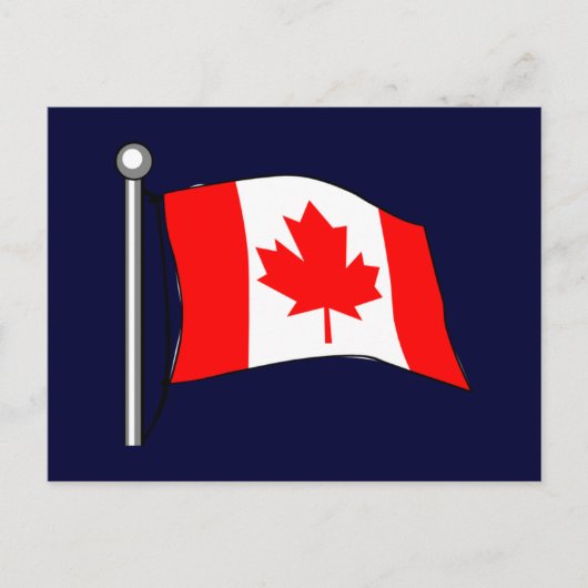 Carte Postale Drapeau du Canada (Devant)