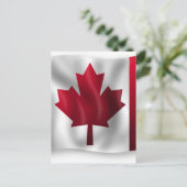 Carte Postale Drapeau du Canada (Debout devant)