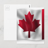 Carte Postale Drapeau du Canada (Devant / Derrière)