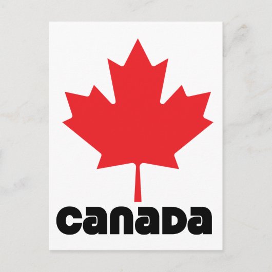Carte Postale Drapeau du Canada (Devant)