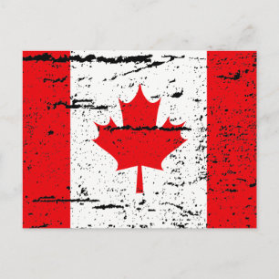 CARTE POSTALE DRAPEAU DU CANADA
