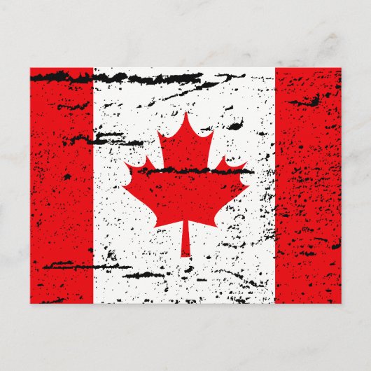 CARTE POSTALE DRAPEAU DU CANADA (Devant)
