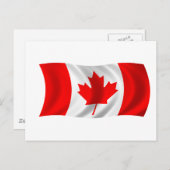 Carte Postale Drapeau du Canada (Devant / Derrière)