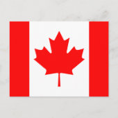 Carte Postale Drapeau du Canada (Devant)