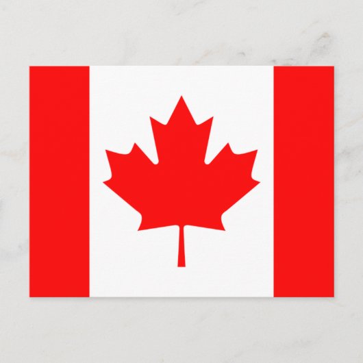 Carte Postale Drapeau du Canada (Devant)