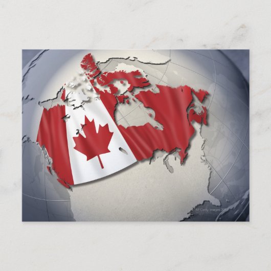 Carte Postale Drapeau du Canada (Devant)