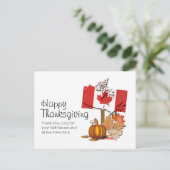 Carte Postale Drapeau du Canada | ACTION DE GRÂCE CANADIENNE (Debout devant)