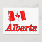 Carte Postale Drapeau du Canada - Alberta (Devant)
