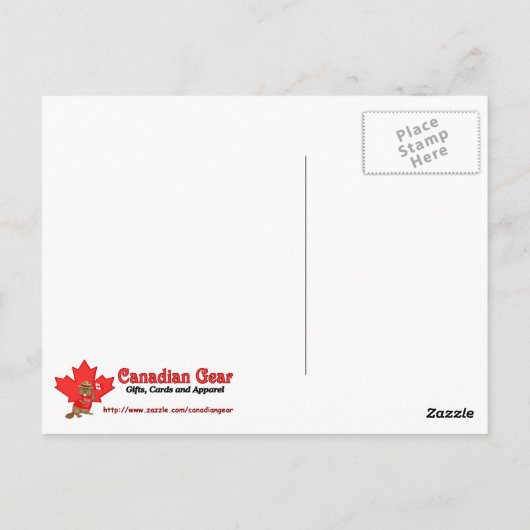 Carte Postale Drapeau du Canada - Edmonton (Dos)