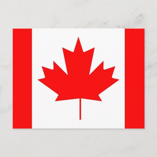 Carte Postale Drapeau du Canada, Joyeuse fête du Canada (Devant)