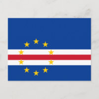 Carte postale drapeau du Cap-Vert