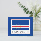 Carte Postale Drapeau du Cap-Vert (Debout devant)