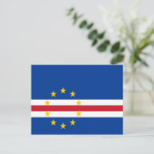 Carte Postale Drapeau du Cap Vert (Debout devant)