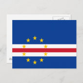 Carte Postale Drapeau du Cap Vert (Devant / Derrière)