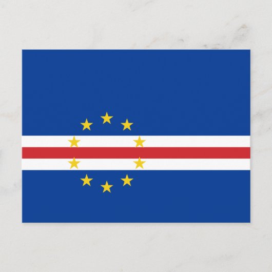 Carte Postale Drapeau du Cap-Vert, Drapeau du Cap-Vert (Devant)