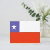 Carte Postale Drapeau du Chili (Debout devant)