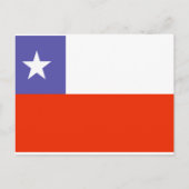 Carte Postale Drapeau du Chili (Devant)