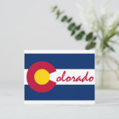 Carte Postale Drapeau du Colorado (Debout devant)