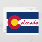 Carte Postale Drapeau du Colorado (Devant / Derrière)