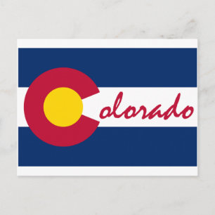 Carte Postale Drapeau du Colorado