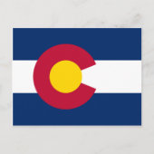 Carte Postale Drapeau du Colorado (Devant)