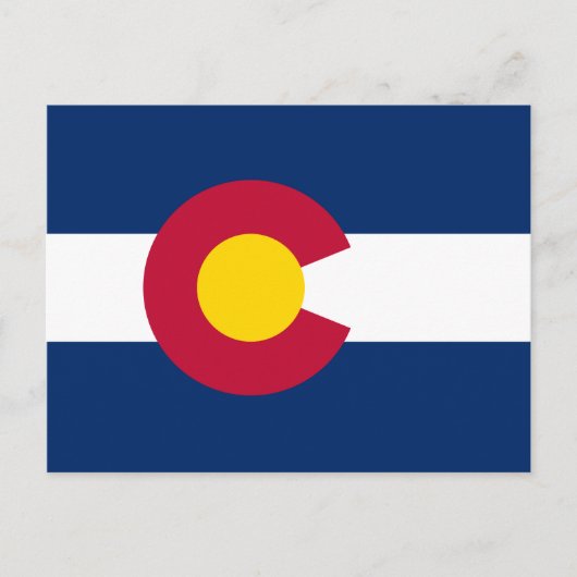 Carte Postale Drapeau du Colorado (Devant)