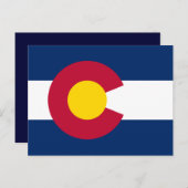 Carte Postale Drapeau du Colorado (Devant / Derrière)