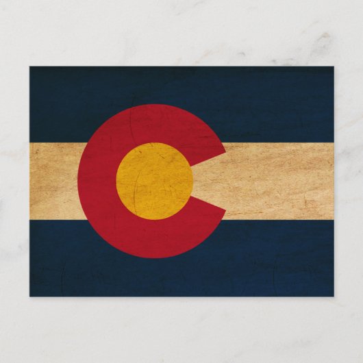 Carte Postale Drapeau du Colorado (Devant)