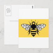 Carte Postale Drapeau du comté de Grand Manchester (Devant / Derrière)