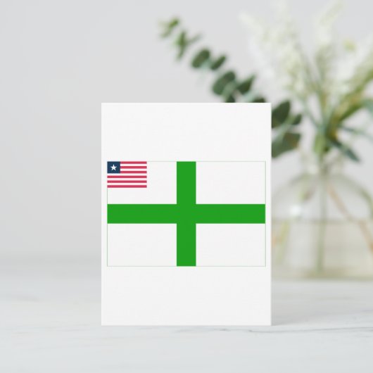 Carte Postale Drapeau du comté de Sinoe (Debout devant)