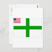 Carte Postale Drapeau du comté de Sinoe (Devant / Derrière)