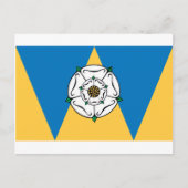 Carte Postale Drapeau du comté de West Yorkshire (Devant)