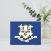 Carte Postale Drapeau du Connecticut (Debout devant)