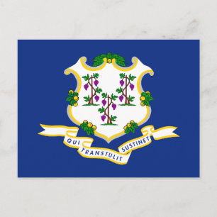 Carte Postale Drapeau du Connecticut