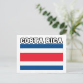 Carte Postale Drapeau du Costa Rica (Debout devant)
